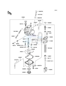 KX85/KX85-<<II>> KX85ADF EU drawing Carburetor