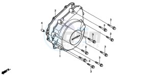 CB600F2 CB600F drawing GENERATOR COVER