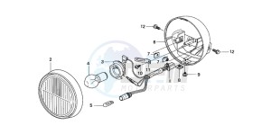 SGX50 drawing HEADLIGHT