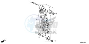 TRX420FA2E TRX420 ED drawing REAR CUSHION