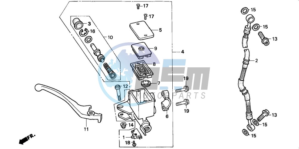 FR. BRAKE MASTER CYLINDER