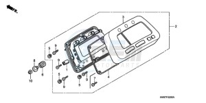 TRX250TM9 Australia - (U) drawing METER