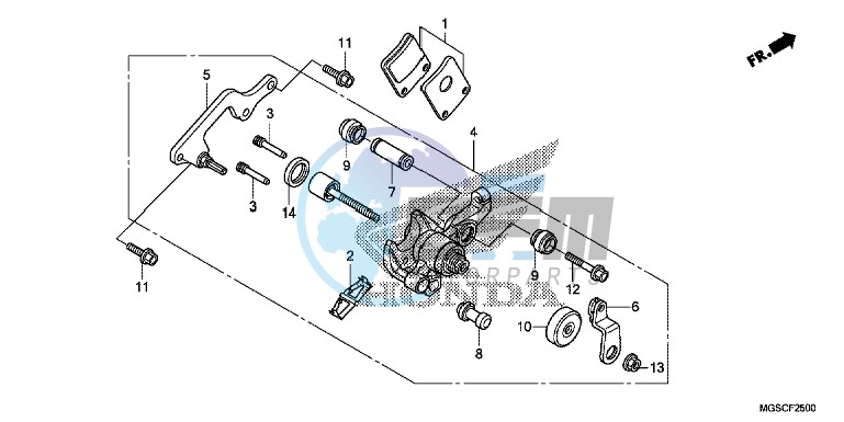 PARKING BRAKE CALIPER