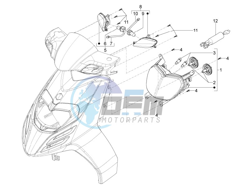 Front headlamps - Turn signal lamps