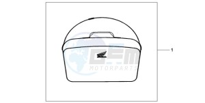 CBF600NA9 UK - (E / ABS MKH) drawing TOP BOX INNERBAG