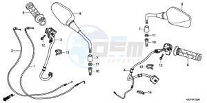 VFR800XC drawing SWITCH/CABLE