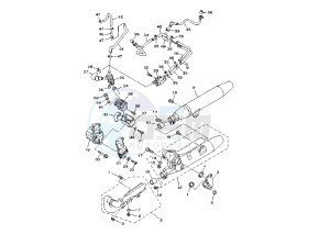 XVS A DRAG STAR CLASSIC 650 drawing EXHAUST SYSTEM