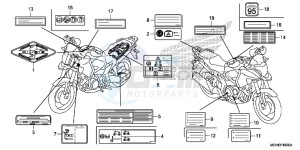 VFR1200XE CrossTourer - VFR1200X 2ED - (2ED) drawing CAUTION LABEL