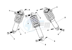 TRACKRUNNER 180 drawing SHOCK ABSORBER  FRONT AND REAR