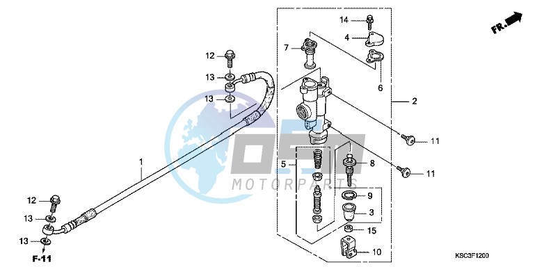 RR. BRAKE MASTER CYLINDER