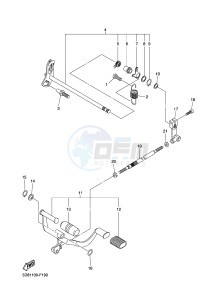 XVS1300A MIDNIGHT STAR (1CS4) drawing SHIFT SHAFT