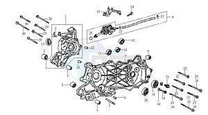 JET 50 BC ENGINE drawing CRANKCASE