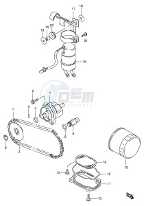 VS600GL (E2) INTRUDER drawing OIL PUMP - FUEL PUMP