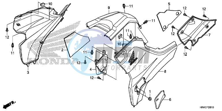 SIDE COVER/TANK COVER