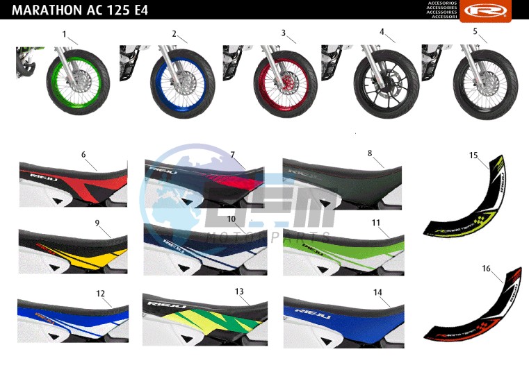 ACCESSOIRIES - WHEELS-SEATS