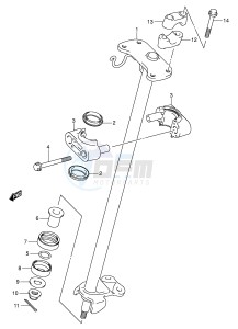 LT-Z250 (E28-E33) drawing STEERING SHAFT