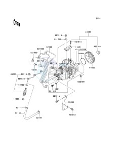 KAF 950 E [MULE 3010 TRANS4X4 DIESEL] (E8F) E8F drawing FUEL INJECTION