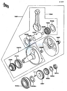 KL 650 A [KLR650] (A6-A9) [KLR650] drawing CRANKSHAFT