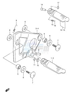 GSX750F (E4) drawing FOOTREST