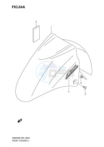 AN650 (E2) Burgman drawing FRONT FENDER (MODEL K7)