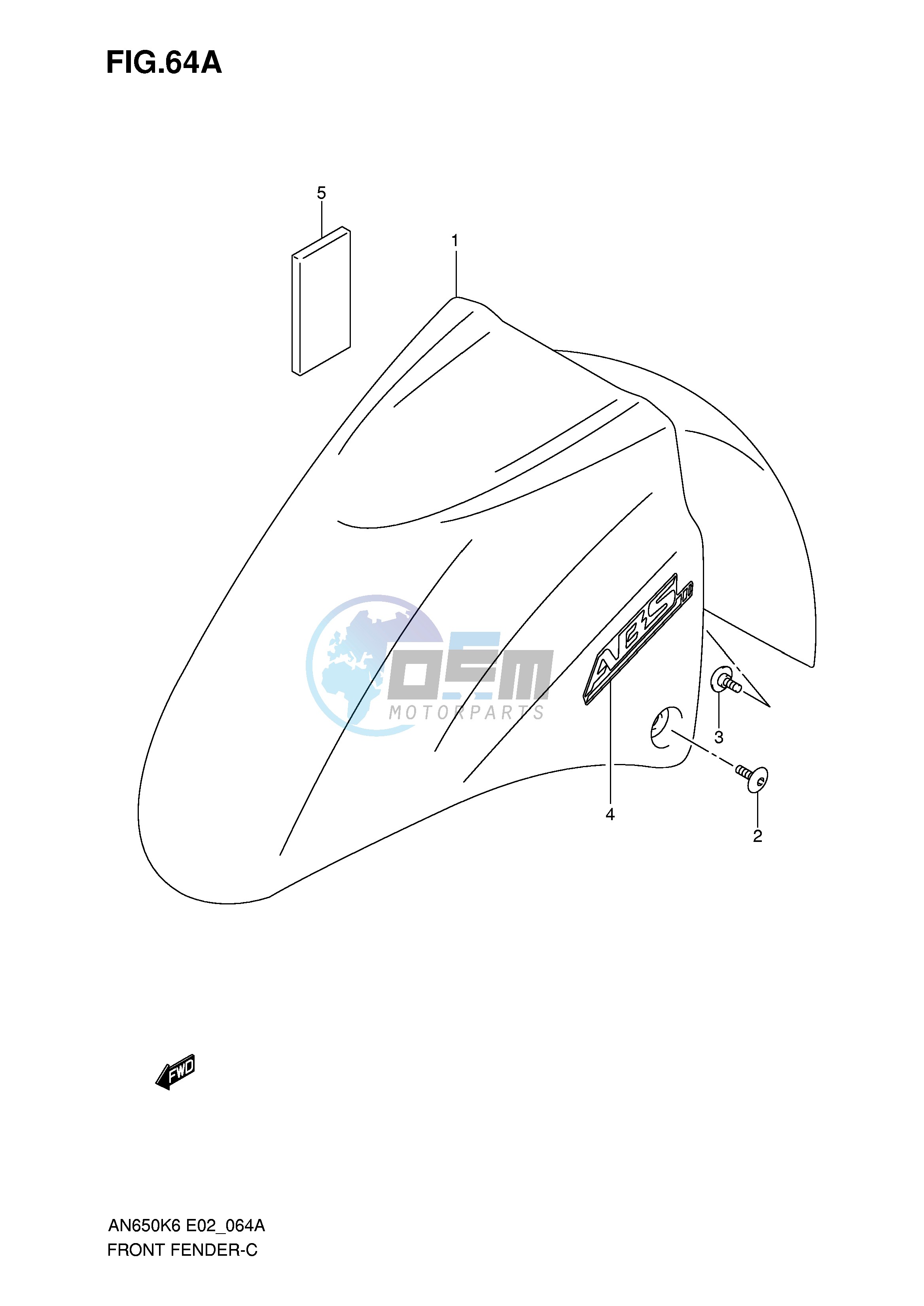 FRONT FENDER (MODEL K7)