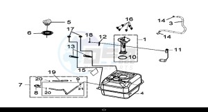 CRUISYM 300 (LV30W1-EU) (L8-M0) drawing FUEL TANK