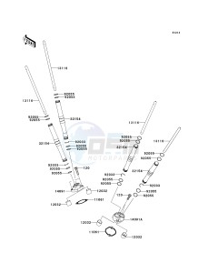 VN 2000 F [VULCAN 2000 CLASSIC LT] (6F-7F) F7F drawing PUSH ROD