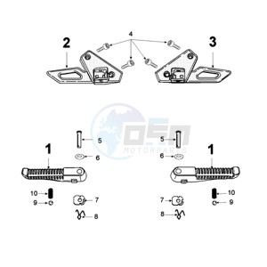 FIGHT 4 50 2T PURE drawing FOOT SUPPORT