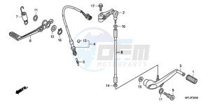 CBR1000RA9 UK - (E / ABS MKH) drawing PEDAL