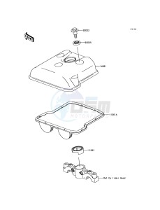 KLX450R KLX450AGF EU drawing Cylinder Head Cover