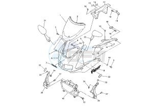 FZS FAZER 600 drawing COWLING