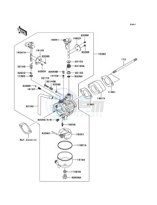 MULE_600 KAF400B6F EU drawing Carburetor