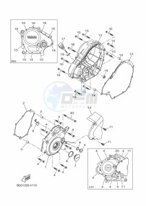 XSR125 MTM125 (BFG1) drawing CRANKCASE COVER 1