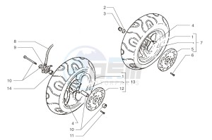 Ark LC ONE- Matt Black 50 drawing Front wheel-Rear wheel