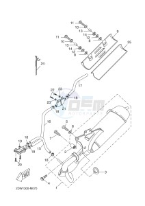 CW50E (2DW1) drawing EXHAUST