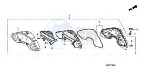 CB1000RA9 France - (F / ABS CMF) drawing METER