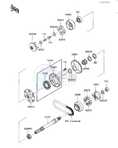 ZL 1000 A [ZL1000 ELIMINATOR] (A1) drawing GENERATOR SHAFT_STARTER CLUTCH