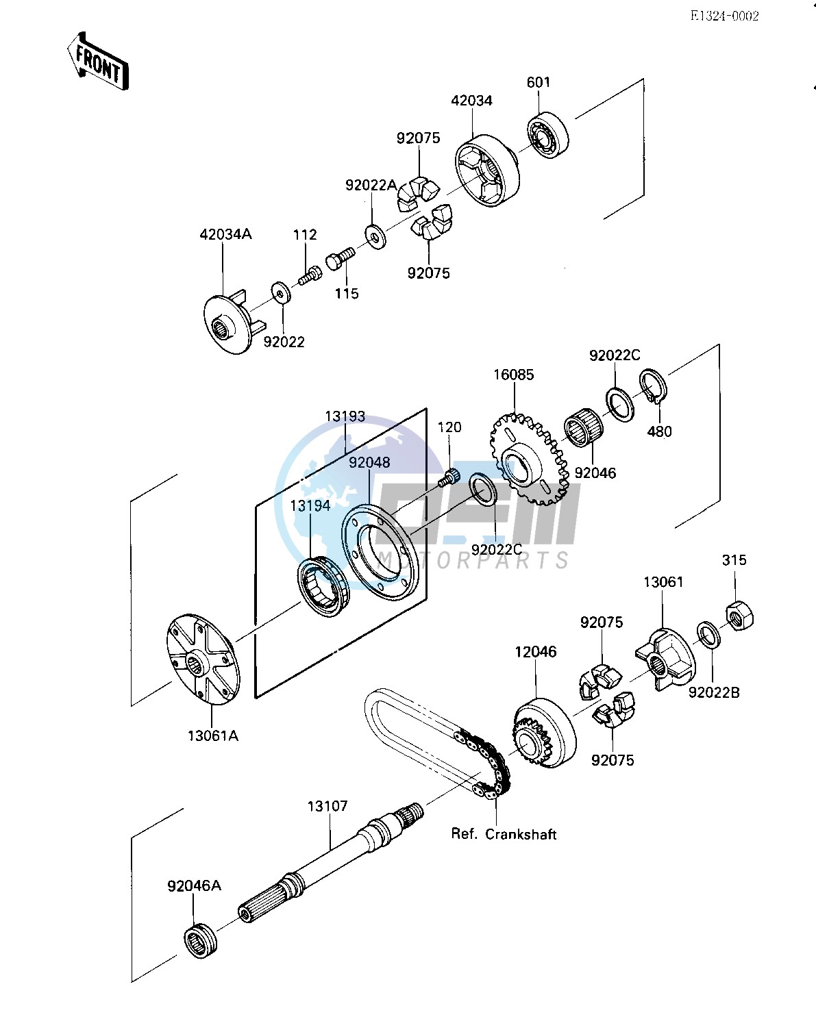 GENERATOR SHAFT_STARTER CLUTCH