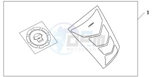 CB1300SA CB1300SUPERBOLD'OR drawing TANKPAD / FUEL LID COVER