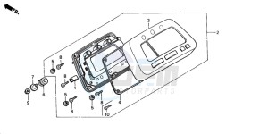 TRX350FM FOURTRAX 350 4X4ES drawing METER