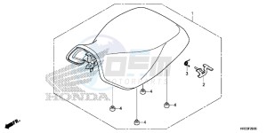 TRX420FM1E TRX420 Europe Direct - (ED) drawing SEAT