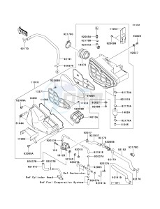 BN 125 A [ELIMINATOR 125] (A6F-A9F) A7F drawing AIR CLEANER -- CA- -