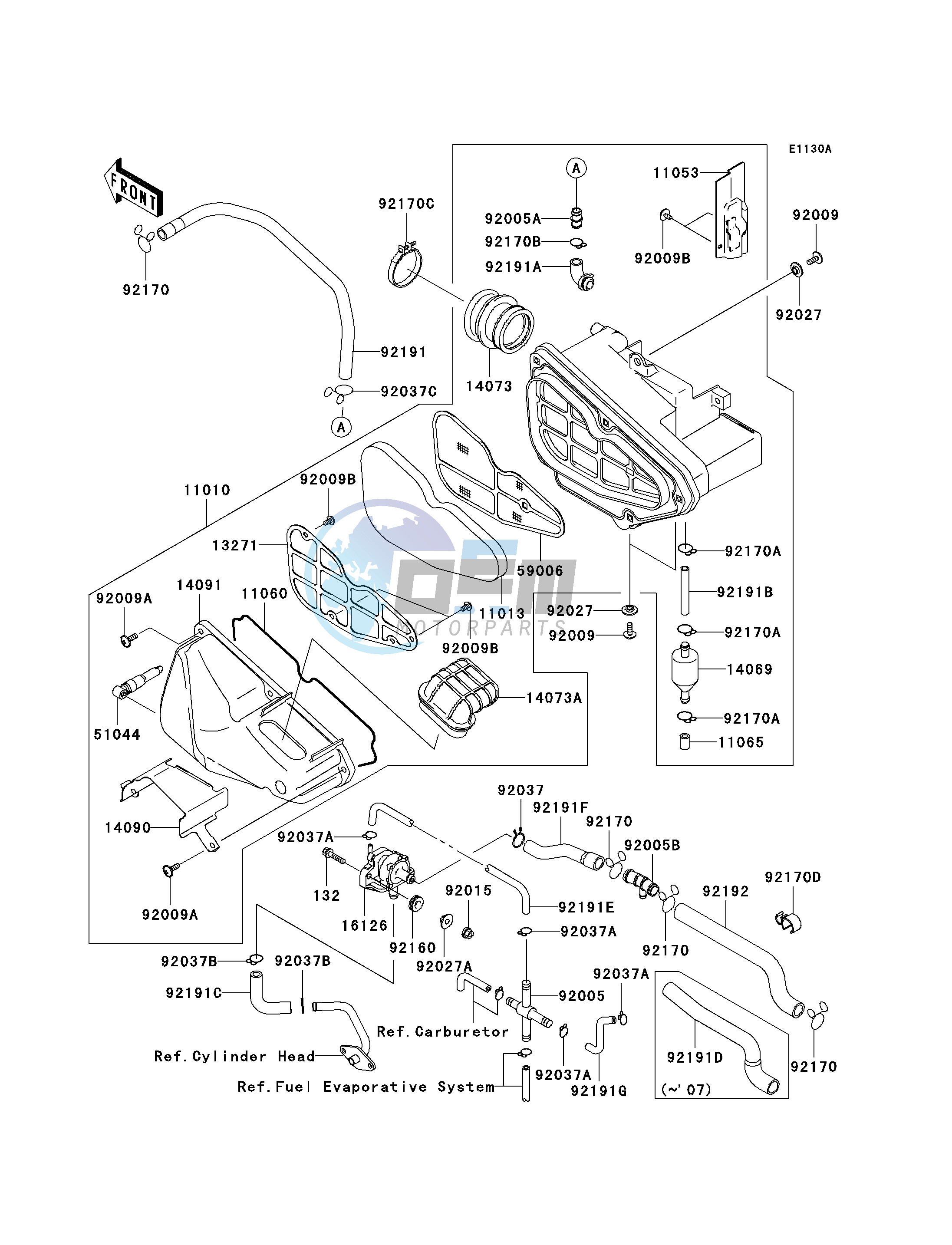 AIR CLEANER -- CA- -