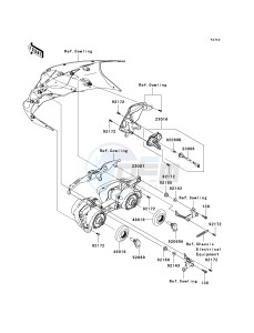 ZX 600 P [NINJA ZX-6R] (7F-8FA) P7F drawing HEADLIGHT-- S- -