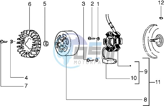 Flywheel magneto