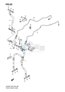 DL650 (E3-E28) V-Strom drawing FRONT BRAKE HOSE (DL650AK7 AK8 AK9 AL0)