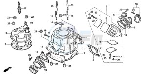 CR80RB drawing CYLINDER/CYLINDER HEAD