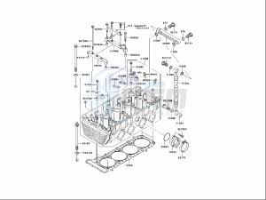 ZRX S 1200 (EU) drawing CYLINDER HEAD