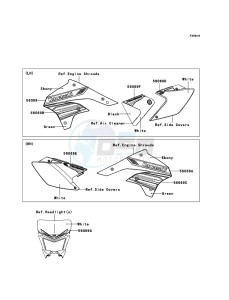 KLX450R KLX450ACF EU drawing Decals