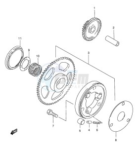 GZ250 (E1) drawing STARTER CLUTCH